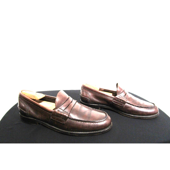 Church's Custom Grade Brown Leather Penny Loafers Shoes Men Sz 10 US - Picture 1 of 11